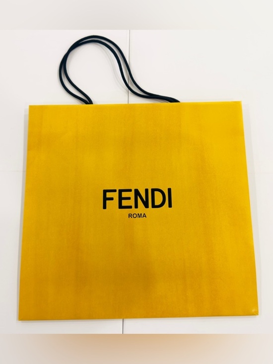 Fendi Handbags - FENDI Roma Reusable Paper Shopping Gift Bag Yellow Size 15.5 “ By 16.5”